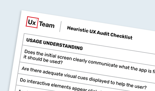 Heuristic UX Audit Checklist